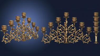 3D model Bracket menorah (STL)